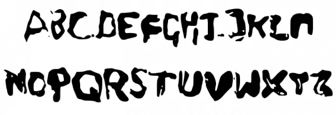 Fingers خط أحرف صغيرة