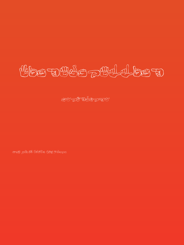 Fingerspelling Poster