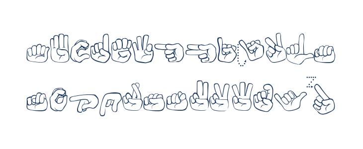Fingerspelling Lowercase