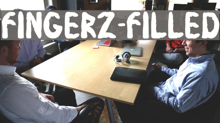 Fingerz-Filled Font examples