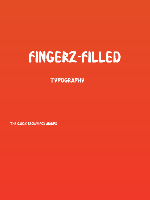Fingerz-Filled Poster