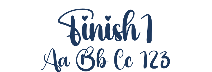 Finish1 Font Preview