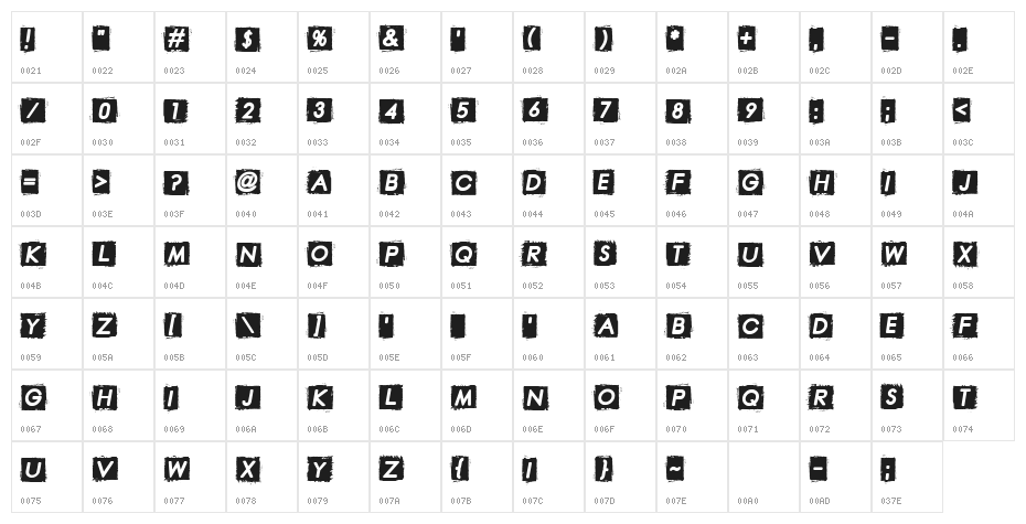 Finished Sympathy Character Map