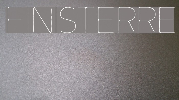Finisterre Font examples