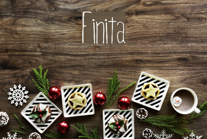 Finita Font examples