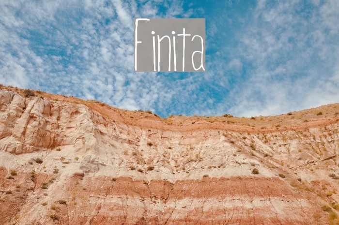 Finita Font examples