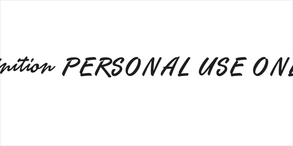 Finition PERSONAL USE ONLY Logo