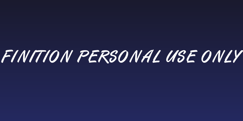 Finition PERSONAL USE ONLY Social Header