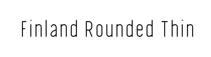 Finland Rounded Thin  لخطوط تنزيل