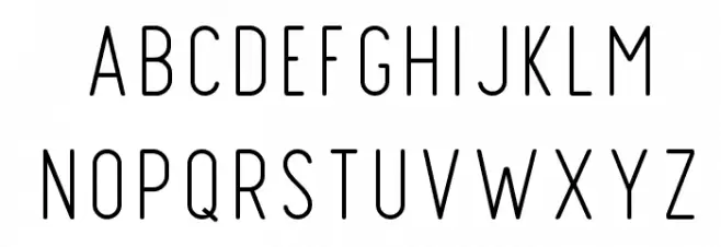 Finland Rounded Thin Font Litere mari