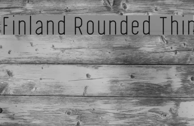 Finland Rounded Thin Font examples