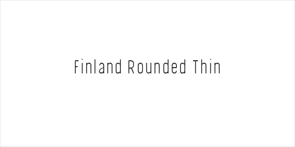 Finland Rounded Thin Logo