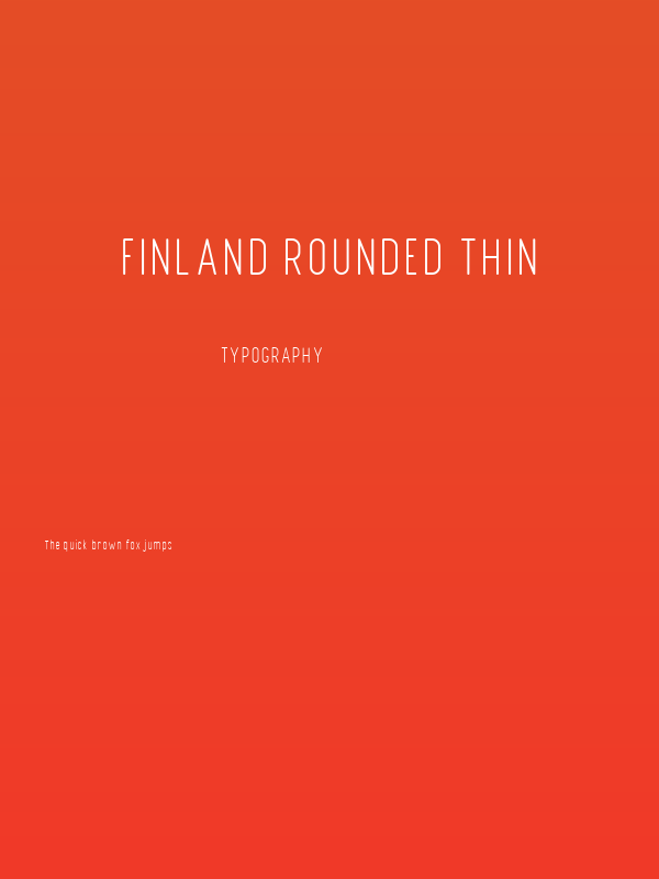 Finland Rounded Thin Poster