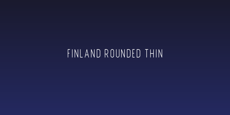 Finland Rounded Thin Social Header