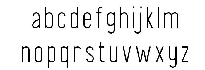 Finland Rounded Thin Font LOWERCASE