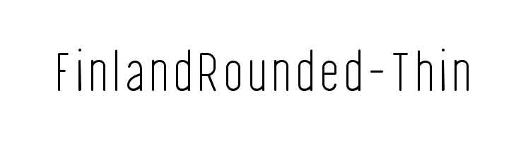 FinlandRounded-Thin  font caratteri gratis