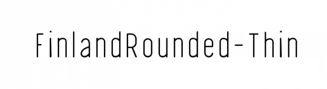 FinlandRounded-Thin  नि: शुल्क फ़ॉन्ट्स डाउनलोड