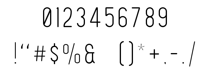 FinlandRounded-Thin Font OTHER CHARS