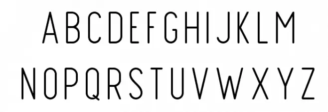 FinlandRounded-Thin 字体 大写