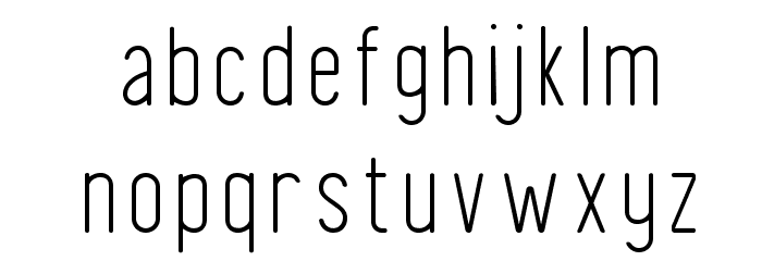 FinlandRounded-Thin Font LOWERCASE