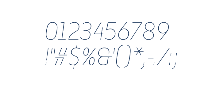 Finlandica Headline Thin Italic Other Characters