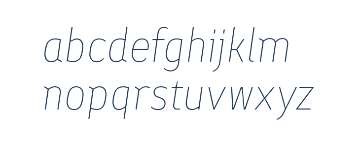 Finlandica Headline Thin Italic Lowercase