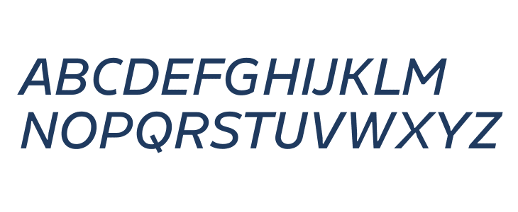 Finlandica Text Medium Italic Uppercase