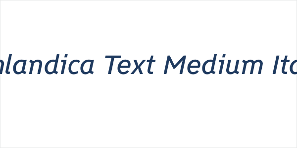 Finlandica Text Medium Italic Logo