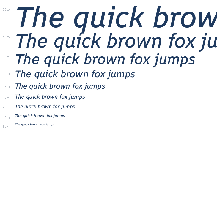 Finlandica Text Medium Italic Waterfall