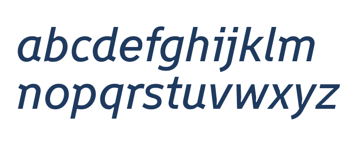 Finlandica Text Medium Italic Lowercase