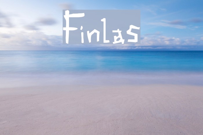 Finlas Font examples