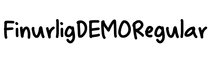 Finurlig DEMO Regular  Descarca Fonturi Gratis