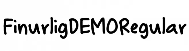 Finurlig DEMO Regular  Frei Schriftart Herunterladen
