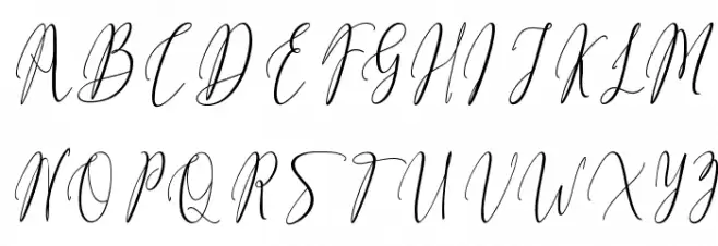 Fiolenita Script Schriftart Groß