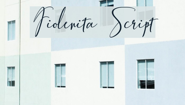 Fiolenita Script Font examples