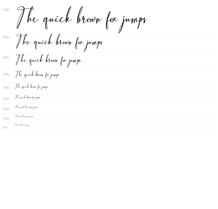 Fiolenita Script Waterfall