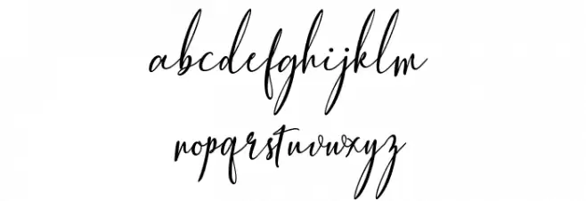 Fiolenita Script 字体 小写