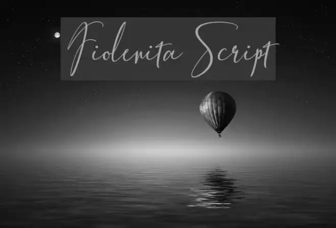 FiolenitaScript Font examples