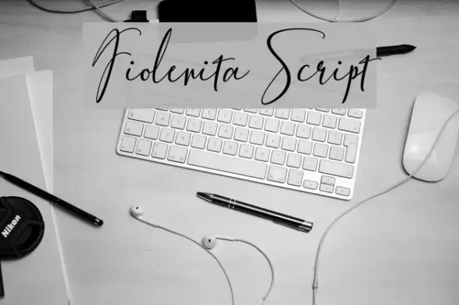 FiolenitaScript Font examples