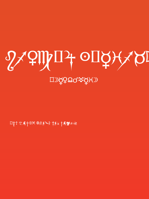 Fiolex Mephisto Dingbats Poster