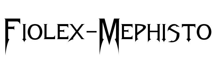 Fiolex-Mephisto  免费字体下载