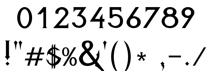 Fiolex-Mephisto Font OTHER CHARS