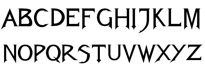 Fiolex-Mephisto Font LOWERCASE