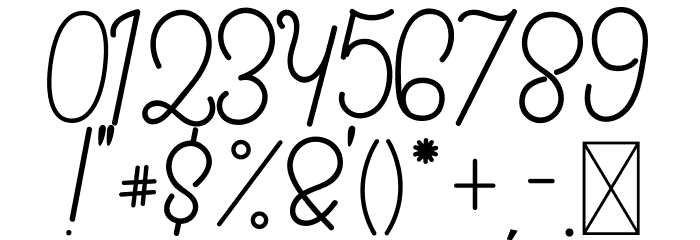 Fiona Lattina Font OTHER CHARS