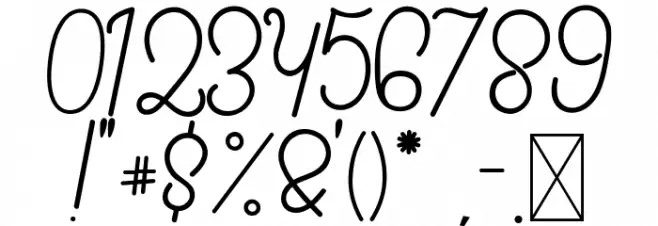 Fiona Lattina Font OTHER CHARS