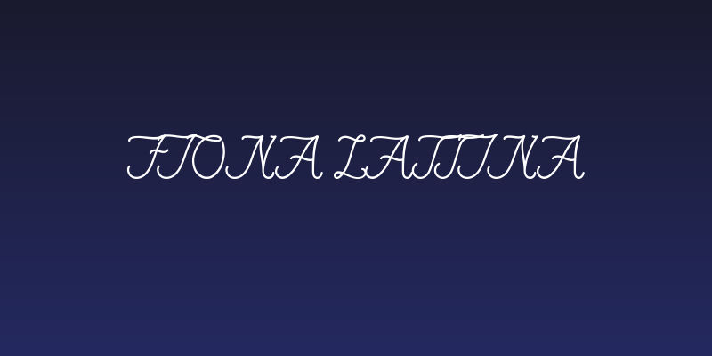 Fiona Lattina Social Header