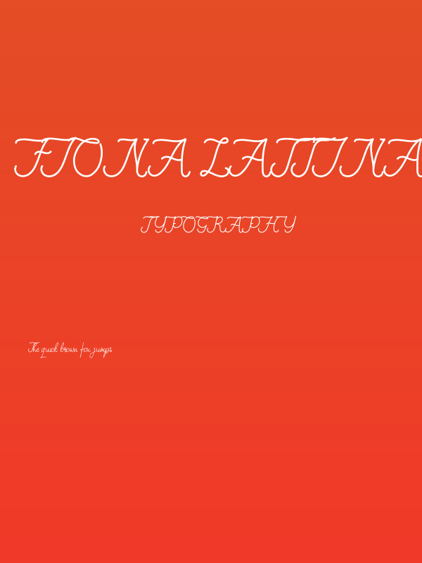 Fiona Lattina Poster