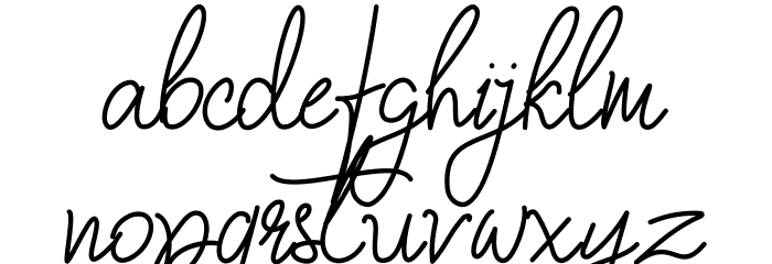 Fiona Lattina Font LOWERCASE