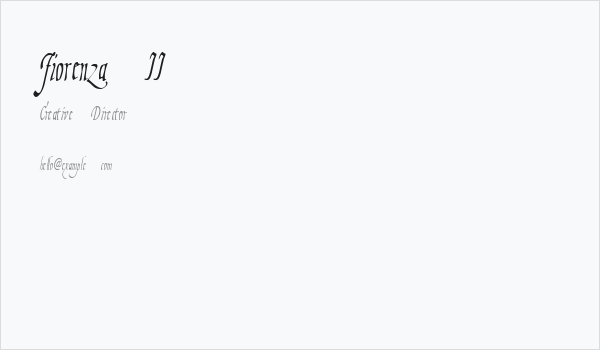 Fiorenza II Business Card