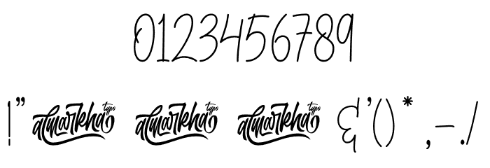 Fioretta Millano Font OTHER CHARS